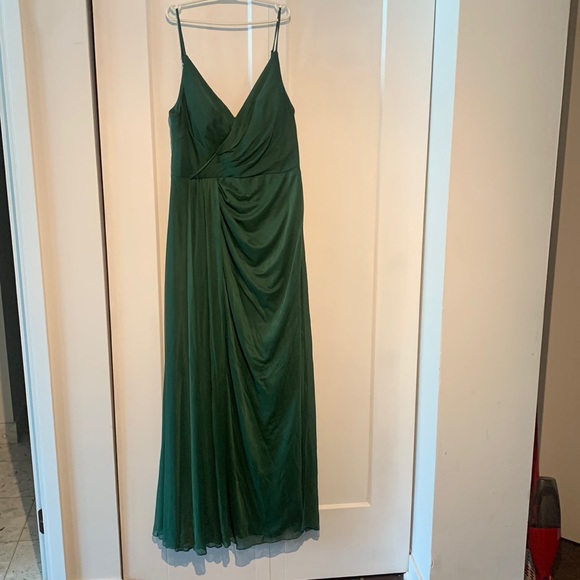 Azazie Dresses & Skirts - Azazie Evalin green bridesmaid dress